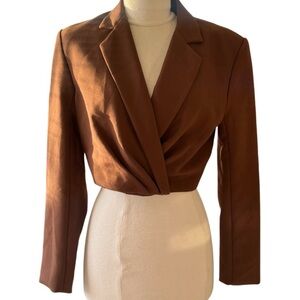 Women's Brown Blazer Jacket